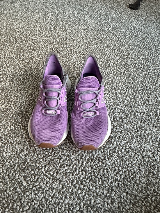 New Balance Women's Purple and Gray Athletic Sneakers - Picture 3 of 4